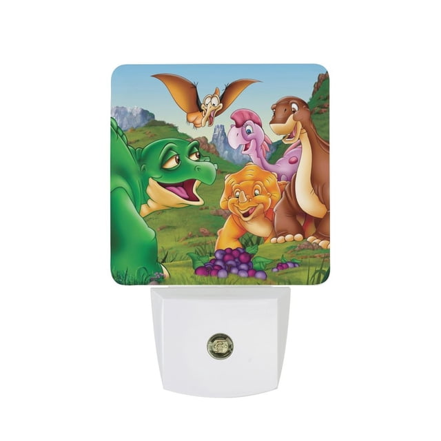 La Tierra Antes del Tiempo Luz nocturna LED con sensor de anochecer a amanecer para dormitorio, baño, pasillo, escaleras - Lámpara LED nocturna de enchufe, 0.5W - 1 pieza