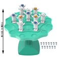 thumbnail image 3 of Balance Tree Astronaut Board Game Educational Stacking, Parent Child Interaction Desktop Battle Game, STEM Learning Activity Gift Set Mint Green, 3 of 4