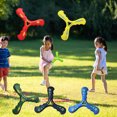 thumbnail image 1 of Sawtooth Edge Star Print Boomerang Toy Outdoor Game Sports Three-leaf Flying Disc Children Present, 1 of 7