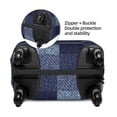 thumbnail image 4 of Easygdp Blue Gingham Buffalo Check Print Elastic and Washable Suitcase Protective Cover with Hidden Zipper Fits 18-32 inch Luggage -X-Large, 4 of 9