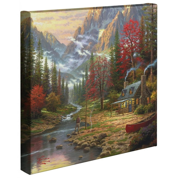 Thomas Kinkade The Good Life - 14" x 14" Gallery Wrapped Canvas