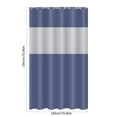thumbnail image 3 of Cortina de ducha Lksixu para baño, 180 x 180 cm, de PEVA, con ventana superior transparente, impermeable, de secado rápido, lavable y con ganchos, decoración moderna para baño, spa y spa., 3 of 8