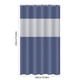thumbnail image 3 of Cortina de ducha Lksixu para baño, 180 x 180 cm, de PEVA, con ventana superior transparente, impermeable, de secado rápido, lavable y con ganchos, decoración moderna para baño, spa y spa., 3 of 8
