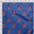 thumbnail image 3 of oneOone Polyester Lycra Fabric Leaves|Bird & Floral Block Print Sewing Fabric BTY 56 Inch Wide, 3 of 4