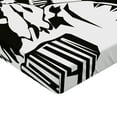 thumbnail image 2 of Ambesonne Tribal Fitted Sheet, Chef, Twin XL Size, Black and White, 2 of 3
