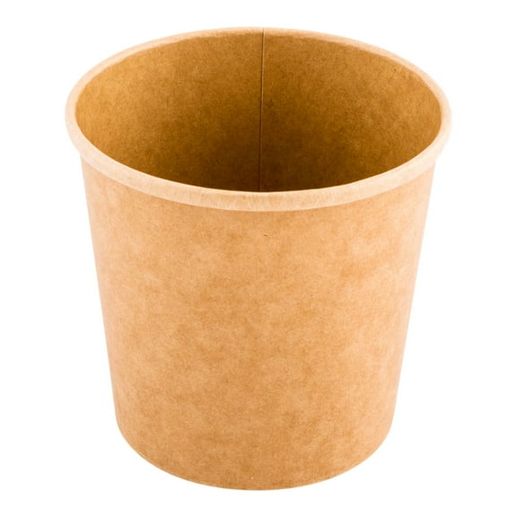 Bio Tek 26 oz Round Kraft Paper Soup Container - 4 1/2" x 4 1/2" x 4" - 200 count box