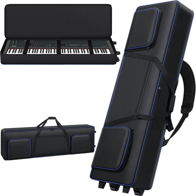 Funda de teclado Aleemin Soft con ruedas para teclado de 88 teclas