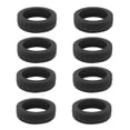 thumbnail image 1 of 8 Pcs Housse Universelle pour Roues de Valise, Résistante à l'Usure, Housse pour Chariots, Housse pour Roulettes, Boîte à Bagages, Manchon Protecteur en Silicone pour Roulettes, Noir, 1 of 6