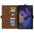 thumbnail image 3 of ELEHOLD for Samsung Galaxy Tab A9 Plus 11 Inch (2023) Leather Case,Embossed Butterfly Pattern Folio Flip Case Card Slots Kickstand Magnetic Clasp Shockproof Case for Samsung Tab A9+,Brown, 3 of 9