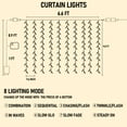 thumbnail image 2 of Cadena de luces Dazzle Bright para cortinas, 300 LED, conectables en 8 modos, 2 of 7