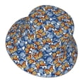 thumbnail image 3 of Kll Colorful Butterfly1 Bucket Hat For Women Men Packable Travel Beach Sun Hat Outdoor Rave Accessories Reflective Fisherman Cap, 3 of 9