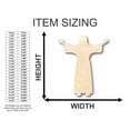 thumbnail image 2 of Unfinished Wood Jesus Preaching Shape - Easter - Christian - Craft - up to 46" DIY 7" / 1/8", 2 of 3