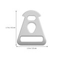 thumbnail image 2 of KALLORY 10Pcs Durable Stainless Steel Triangle Buckle Hook for Tent Rope Fastener and Canopy Use, 2 of 6