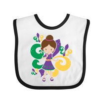 Inktastic Mardi Gras Girl Girls Baby Bib