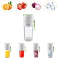 thumbnail image 2 of Jinsinto USB Rechargeable Portable Juicer Blender for Shakes and Smoothies Fruit Blender Onion Chopper Stainless Steel Chopper 340ml 55W (Green), 2 of 5