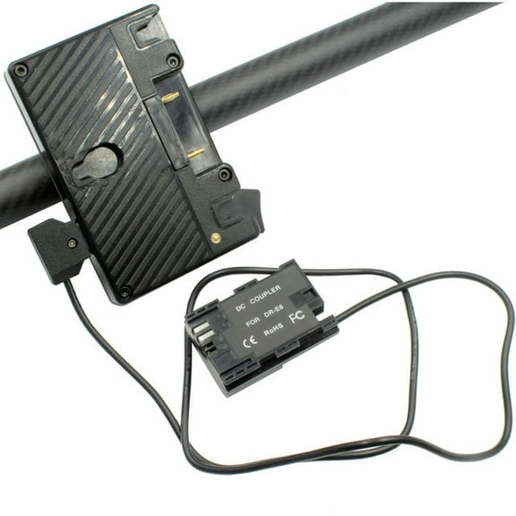 GyroVu Anton Bauer Battery Carbon Fiber Mount and D-Tap to LP6 Adapter Cable for DJI Ronin Gimbal