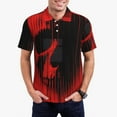 thumbnail image 5 of Yiaed Minimalist Skull RedPrint Men's Short Sleeve Polo Shirt,Golf Polo for Men Three-Button Golf Shirt Athletic Casual Collared T-Shirt- 4X-Large, 5 of 7
