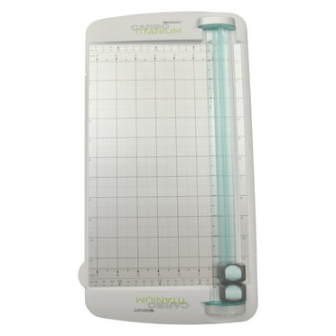 Westcott Carbo Titanium Paper Trimmer, 12", White, for Craft/Scrapbooking, 19.25" Length, 1-Count