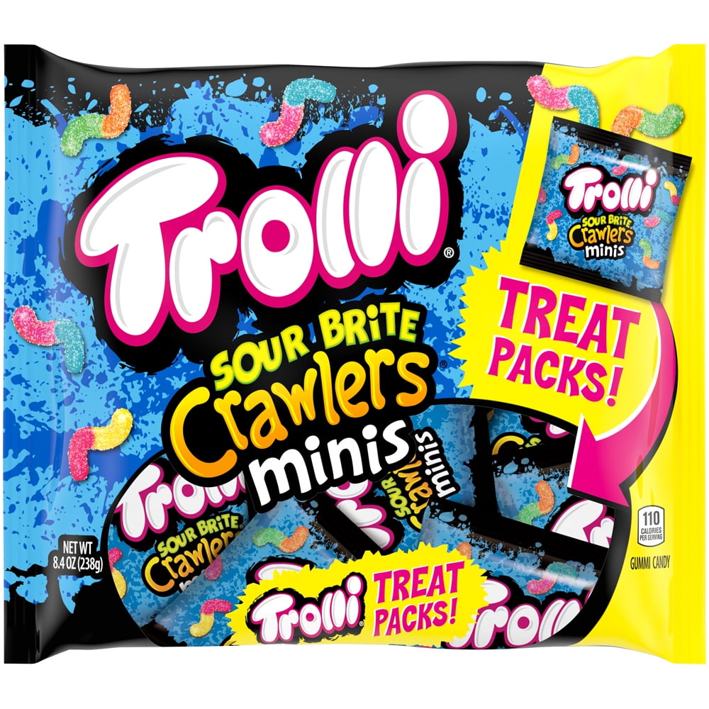 trolli sour brite crawlers stuffed giant plush worm