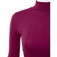 thumbnail image 4 of Doublju Women's Long Sleeve Turtleneck Lightweight Pullover Top Sweater with Plus Size, 4 of 4