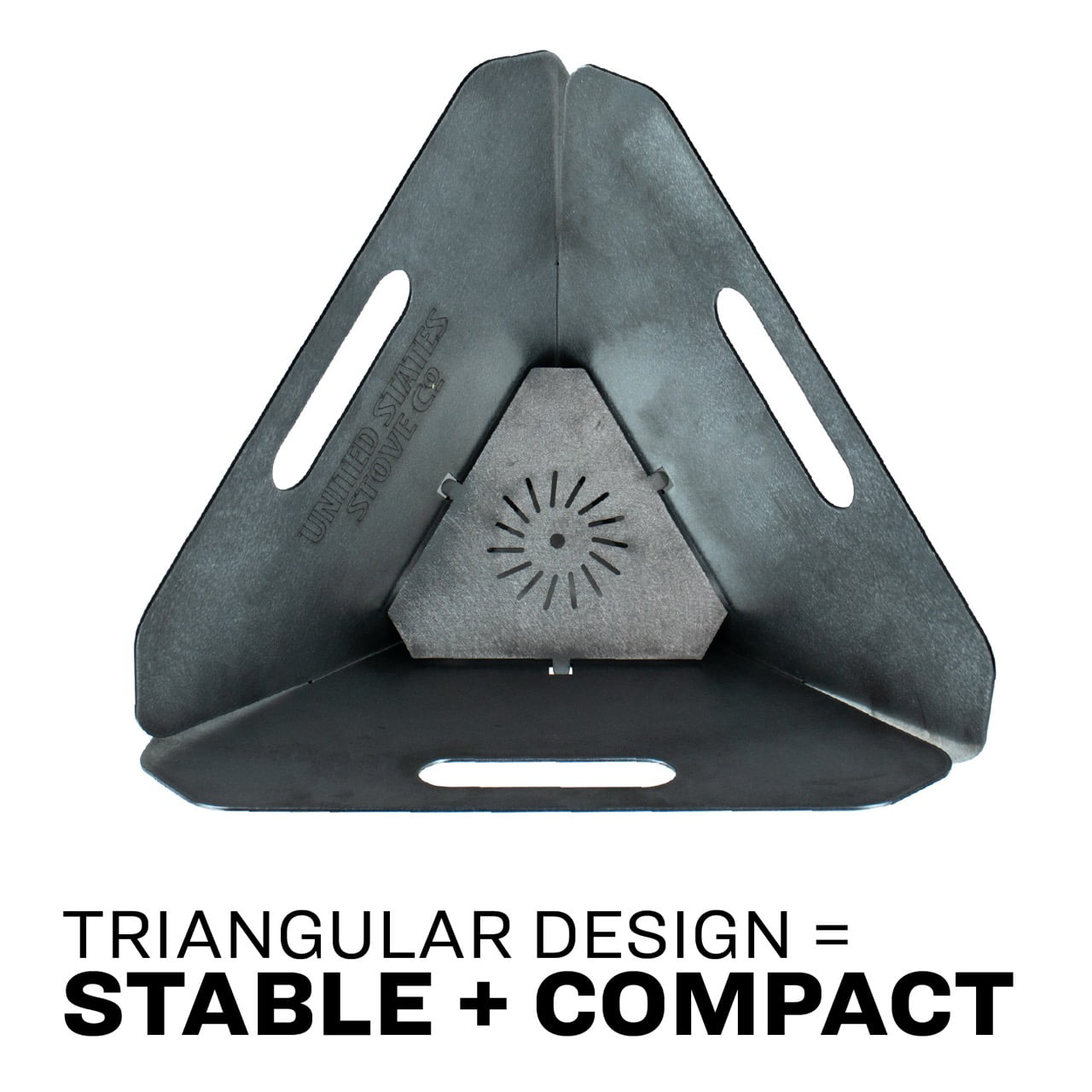 US Stove US14TP Portable Collapsible Triangular Fire Pit