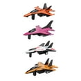 thumbnail image 1 of Boc 4Pcs Simulation Mini Plastic Hand-eye Coordination Pull Back Airplane Model Toys for Kids, 1 of 10