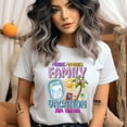 thumbnail image 2 of Family Vacation 2024 T-Shirt – Making Memories Tee with Palm Tree and Peace Sign, Heliconia, Size L, 2 of 6