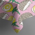 thumbnail image 4 of Pink Hedgehog Rose Pattern Rectangle Tablecloth 60"x102",Waterproof Polyester Rectangle Table Cloth, Wipeable Spillproof Polyester Tablecloth for Dining, Camping, Indoor and Outdoor, 4 of 6