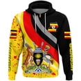 thumbnail image 4 of Sudadera con cremallera y estampado 3D de la bandera de Uganda para hombres y mujeres, sudaderas con capucha de país africano, sudaderas casuales holgadas de manga larga para la calle, 4 of 5