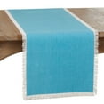 thumbnail image 3 of Saro Lifestyle Fringe Border Table Runner, 3 of 5