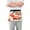 Cute Fox and Flowers, variant on Rainbow Paint Server Apron with 3 Pockets Waterproof Waitress Waist Short Apron for Man Woman 12 Inches
