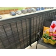 thumbnail image 3 of nipocaio Privacy Screen Fence Cover， Privacy Screen UV-Resistant Visibility Reduction Fence Screen for Balcony, Patio, Porch (0.9*5m , Black), 3 of 5