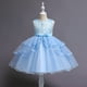 thumbnail image 2 of Vestido Para Niñas, Ropa Para Niñas Pequeñas, Vestido De Princesa Sin Mangas De Encaje Para Niños Pequeños, Vestido De Fiesta De Tul, Ropa De Cosplay Azul Odeerbi LM103-1268, 2 of 9