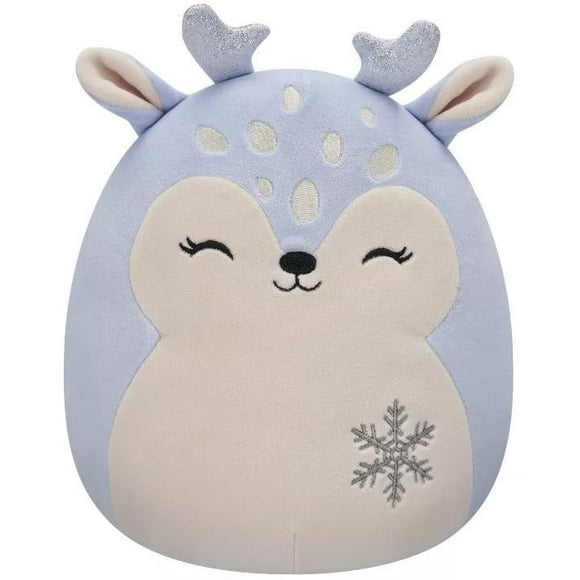 Squishmallow 8" Farryn Purple Fawn with Snowflake Little Plush