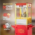thumbnail image 2 of ROVSUN Popcorn Machine Movie Theater Style with Cart & Wheels, 10 Ounce Kettle Makes Up to 4 Gallons Popcorn Maker with Popcorn Scoop, Oil Spoon, Popcorn Cups & Bags for Commercial Home, 850W, 2 of 15