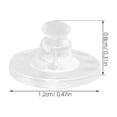 thumbnail image 2 of OULII 100Ud Seguros De Silicona Para Pendientes Reemplazo Fácil Para Uso En Accesorios De Joyería, 2 of 8