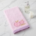 thumbnail image 5 of Unique Bargains Cartoon Embroidered 29" x 13" Soft Absorbent Hand Towels Pink 2pk, 5 of 8