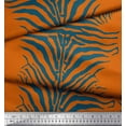 thumbnail image 3 of Soimoi Orange polyester Crepe Fabric Wild Animal Skin Print Fabric by Yard 42 Inch Wide, 3 of 3
