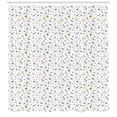 thumbnail image 3 of Ambesonne Spaceship Shower Curtain, Cosmos Themed Doodle, 69"Wx84"L, Pale Blue Grey Black, 3 of 3