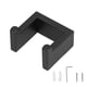 thumbnail image 2 of Hanger de Toalla, Soporte de Toalla de Pulido de Acabado Mate Negro para Cocina para Baña para Balcón, 2 of 7