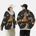 thumbnail image 4 of Fuzoiu Modern Funny Duck Print Unisex Sun Protection Hoodie,UPF 50+ Light Jacket,Full Zip Sun Protection Hoodie,Long Sleeve Sun Shirts,for Outdoor Activities-Medium, 4 of 7
