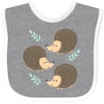 thumbnail image 3 of Inktastic Hedgehog for Girls Girls Baby Bib, 3 of 4