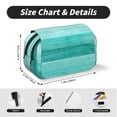 thumbnail image 5 of Kdxio Teal Turquoise for Double Compartment Pen Case Oxford Organizer with Zipper Pockets for Students Artists, 5 of 7