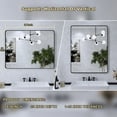 thumbnail image 4 of VIPLOOK Framed Wall Mounted Bathroom Vanity Mirror 36" * 28" - Black, 4 of 11