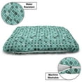 thumbnail image 3 of Abstract Pet Bed, Monochrome Design Royal Oriental Geometric Moroccan Iranian Ethnic, Resistant Pad for Dogs and Cats Cushion with Removable Cover, 24" x 39", Teal Turquoise and Seafoam, by Ambesonne, 3 of 4