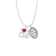 thumbnail image 2 of Delight Jewelry Silvertone I Heart My Cat Best Mom Ever Charm Necklace, 2 of 4