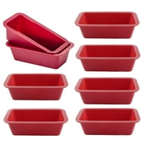 8 PCS Silicone Mini Loaf Baking Pans, 6.1 x 3.3 x 1.8 in Non-Stick Heat Resistant Silicone Bread Pan, Silicone Mold for Baking Freezing