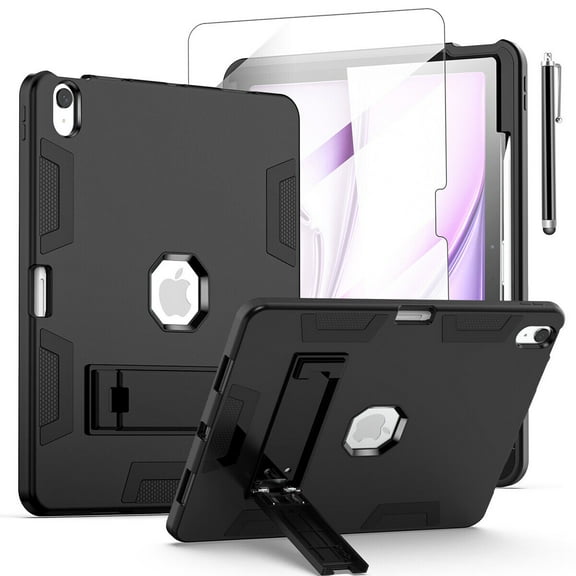 AICase For Apple iPad Air 13-inch (M2) 2024 Case Heavy Duty Shockproof Stand Cover Screen Protector