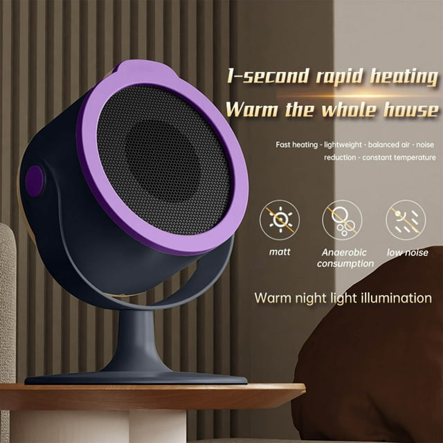 Portable Desktop Heater, Fast Heating Space Heater, Energy Saving Electric Desk Heater, Compact Mini Heater For Office Home Dorm, Warm Air Circulation Heating Device