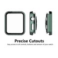 thumbnail image 6 of Njjex for Apple Watch 42mm Series 3 2 1 Sport, Nike+, Edition Case with Screen Protector, PC Hard Bling Crystal Diamonds Shiny Rhinestone Bumper Protective Case for iWatch Series 3/2/1 -Green 42mm, 6 of 10